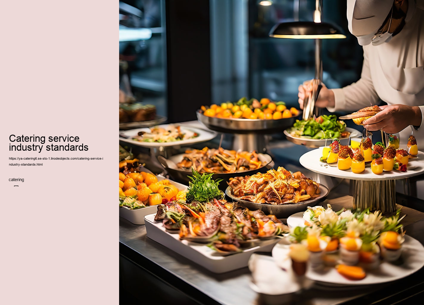 Catering service industry standards